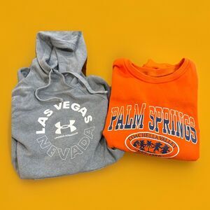 RESELLERS BUNDLE Two  (2) Women's Size Hoodie/Sweatshirt  Fair/Good Condition